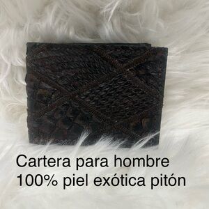 Exotic Python Leather Wallet